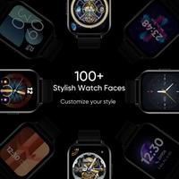 DIZO (Realme) DIZO Watch 2 (by realme TechLife) - 4.3cm (1.69" inches), Black, Blue, Grey, Pink, White